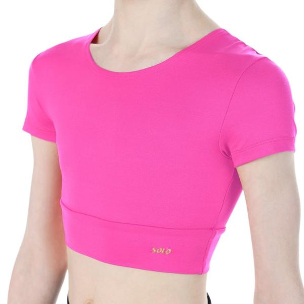 SOLO crop t-shirt pink RG602.6