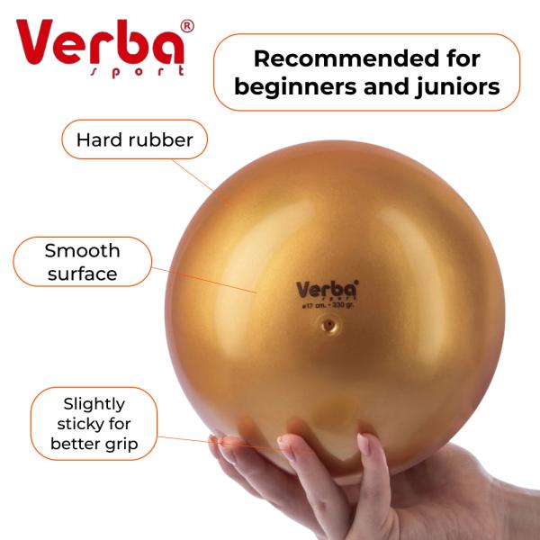 Verba Sport Gymnastic ball Juniors 17 cm Metallic (Gold)