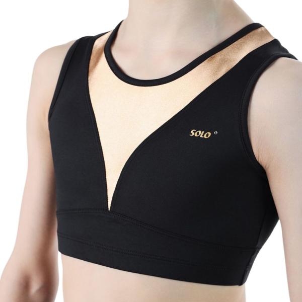 SOLO Sport bra black gold