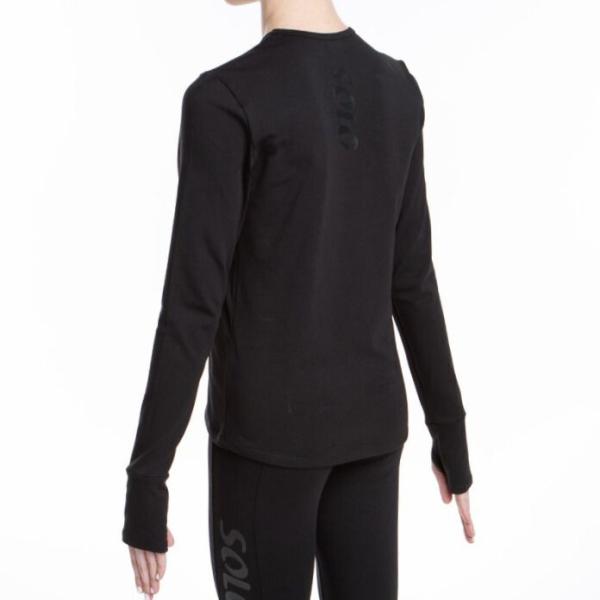 SOLO Cotton longsleeve with thumb hole «Total Black»
