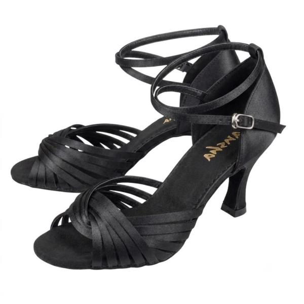 SANSHA Ladie's Ballroom shoes satin ASHLEY BR31065S