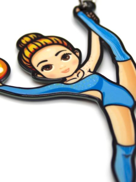 Verba Gymnast with accessories Pendant (Ball-blue)