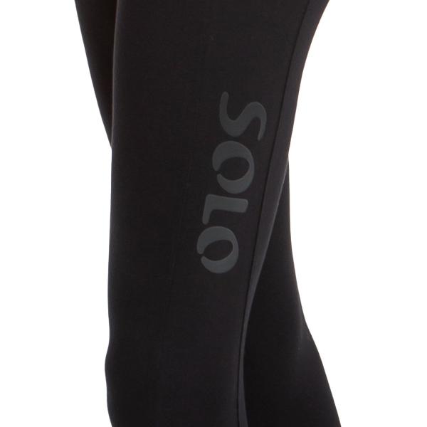 SOLO Cotton ankle-length leggings «Total Black»