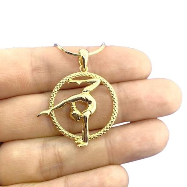Gymnast in a hoop chain ТАЕ010922 (Gold)