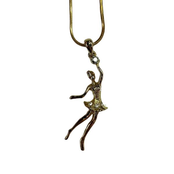 Тае Gymnast with ball chain (Gold)