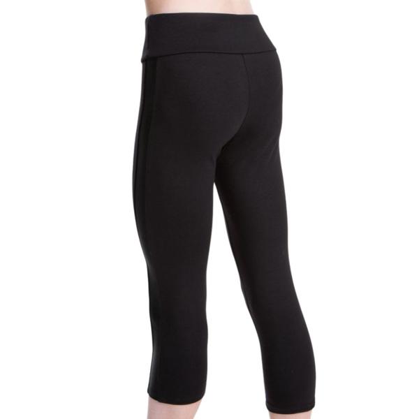 SOLO Cotton 7/8 length leggings «Total Black»
