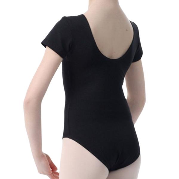 SOLO Basic short sleeve leotard cotton black