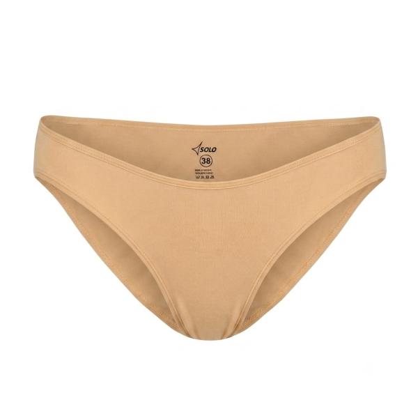 SOLO Underwear mid-rise shorts cotton suntan