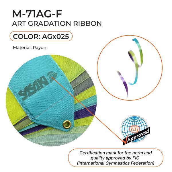 SASAKI Gymnastic ribbon 6 m M-71AG-F (AG025, Viscose)