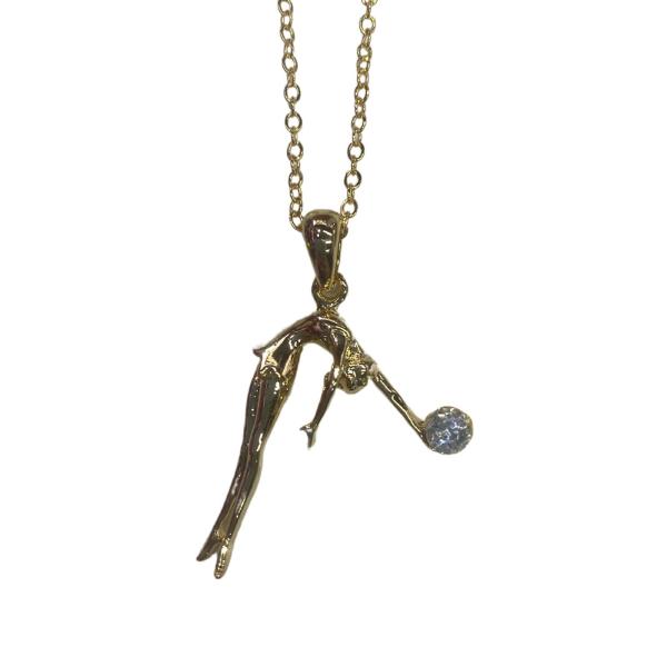 Gymnast with a ball chain TAE060523 (Gold)