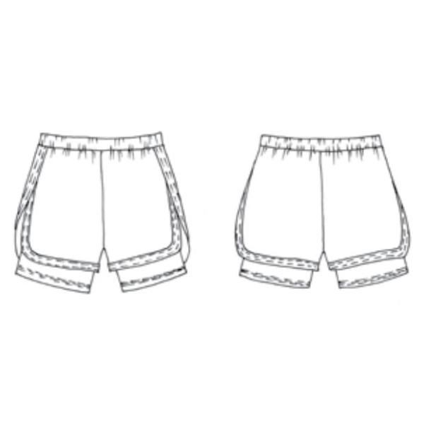 INDIGO Shorts double with frame SM-348