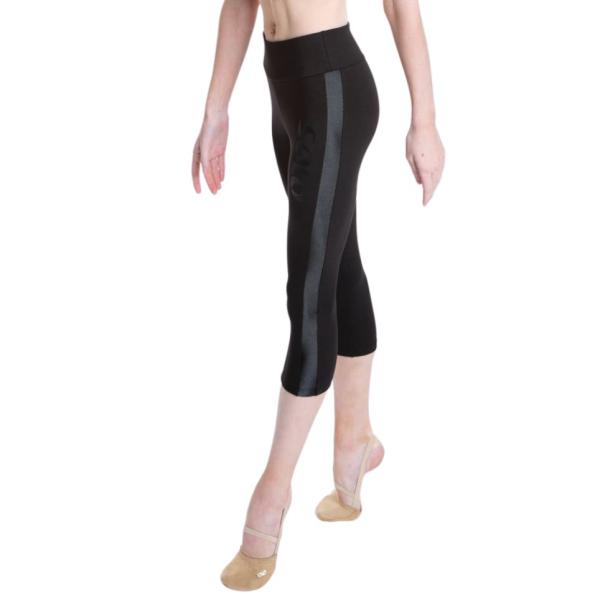SOLO Cotton 7/8 length leggings «Total Black»
