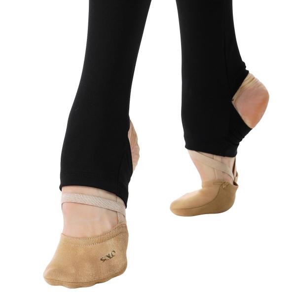 SOLO Black leggings with heel cutouts «Impulse»