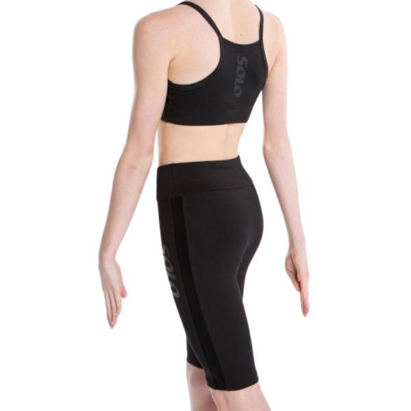 SOLO Cotton bicycle shorts «Total Black»