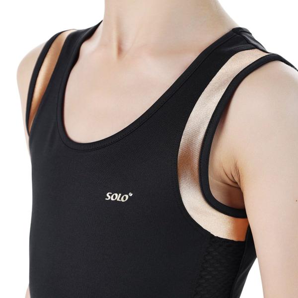 SOLO Tank top black gold