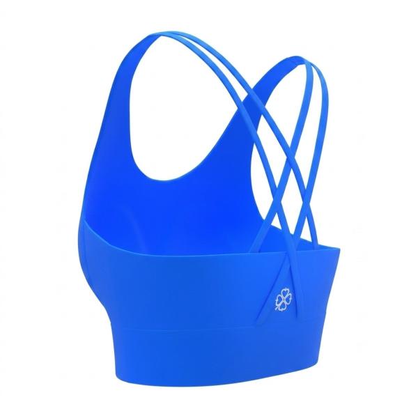 SPSM Open back sports bra with 4 straps (6XS,128-134 cm,Blue)
