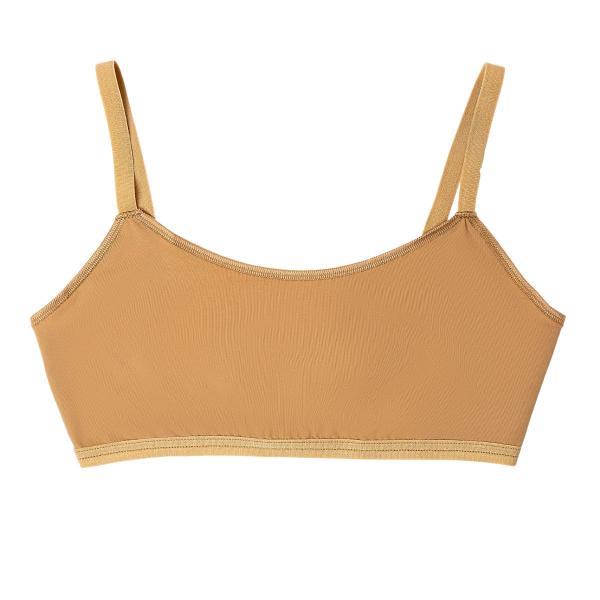 SOLO Underwear top with silicon straps polyamide suntan