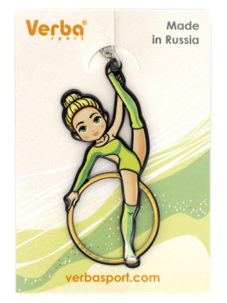 Verba Gymnast with accessories Pendant (Hoop-Green V 12119)