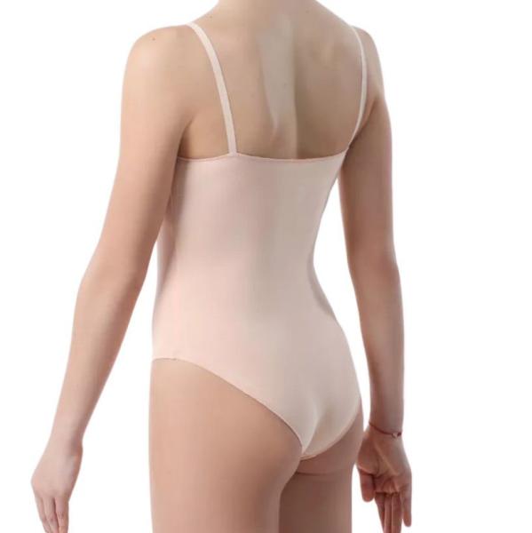 SOLO Underwear leotard with straps cotton beige
