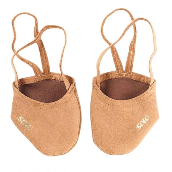 SOLO Vegan suede lightweight textile half shoes tan suntan OB52-78