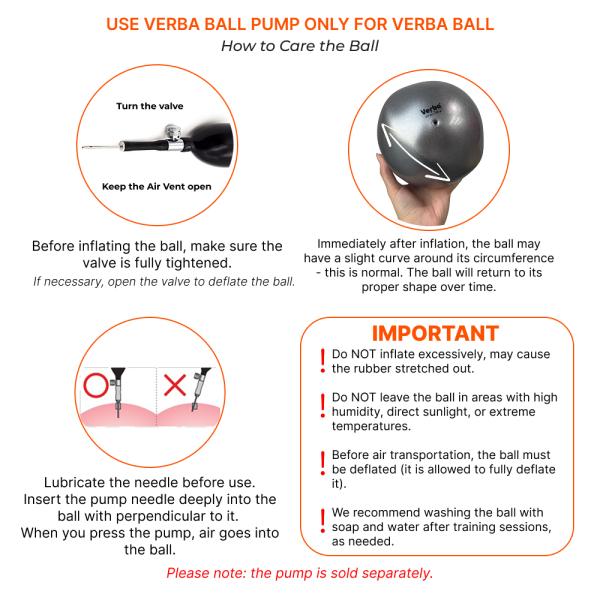 VERBA Sport Gymnastic ball 15 cm Juniors monochrom