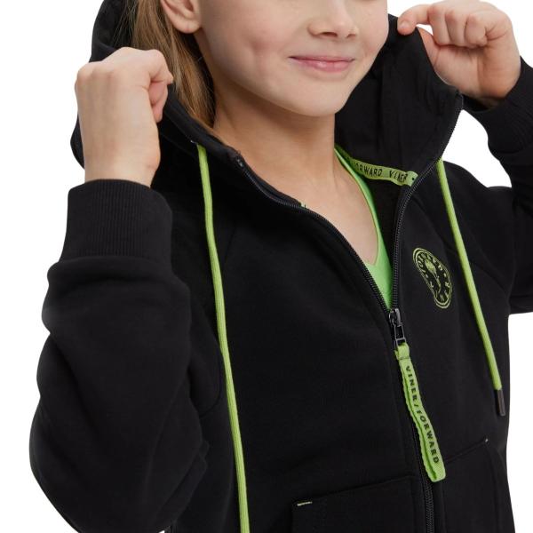 B04320V-VV232 Training suit (black/black, purple/violet) (32-128, Black)