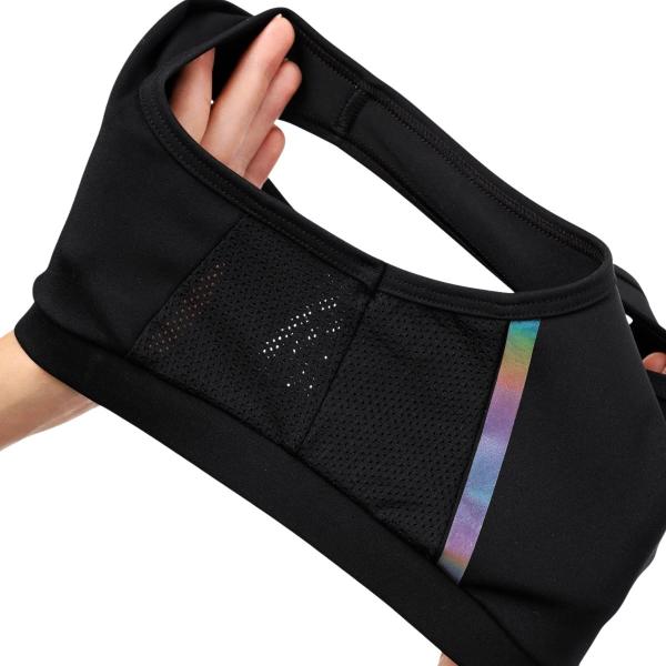 SOLO Black Racerback Crop Top "Impulse"