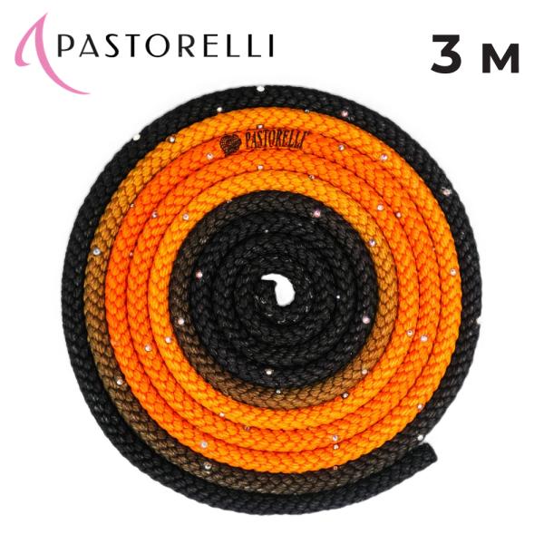 PASTORELLI PATRASSO MULTICOLOURED rope with Swarovski rhinestones (03529, Orange/Black)