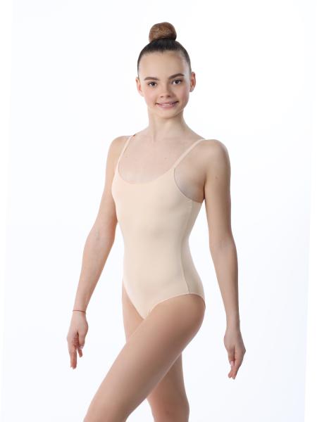 Underwear swimsuit with straps, polyamide, Beige