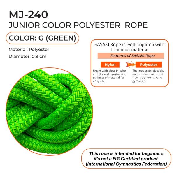 SASAKI Rope 2,5 m MJ-240 (G, Polyester, 2,5 m)
