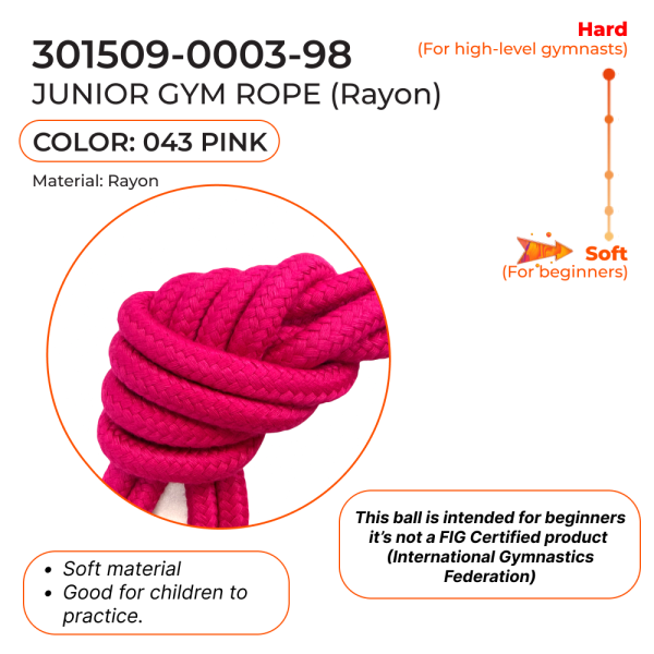 CHACOTT Rope 2,5 m 301509 0003-98 (Rayon, 043, 2,5 m, Pink)