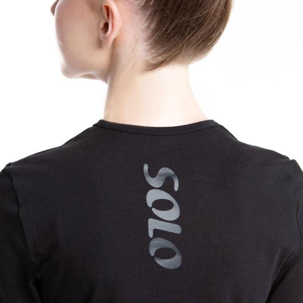 SOLO Cotton longsleeve with thumb hole «Total Black»