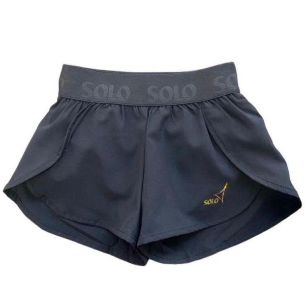 SOLO Double-layered shorts with briefs black