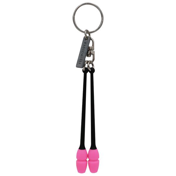 Pastorelli Mashina clubs keychain (00339,Black/Fluorescent pink)