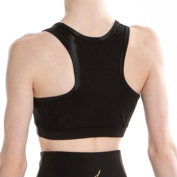 SOLO Black Racerback Crop Top "Impulse"