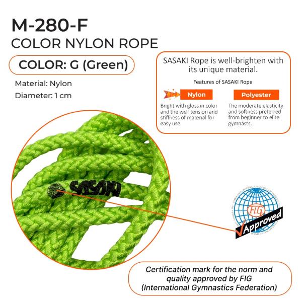SASAKI Rope 3 m M-280 (FIG, G, Nylon)