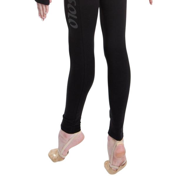 SOLO Cotton ankle-length leggings «Total Black»