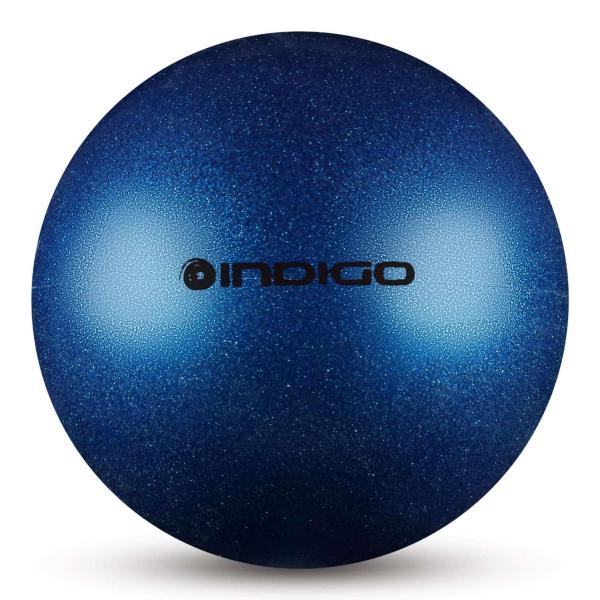 INDIGO Gymnastic ball Juniors metallic IN118 17 cm (17 cm, Blue)
