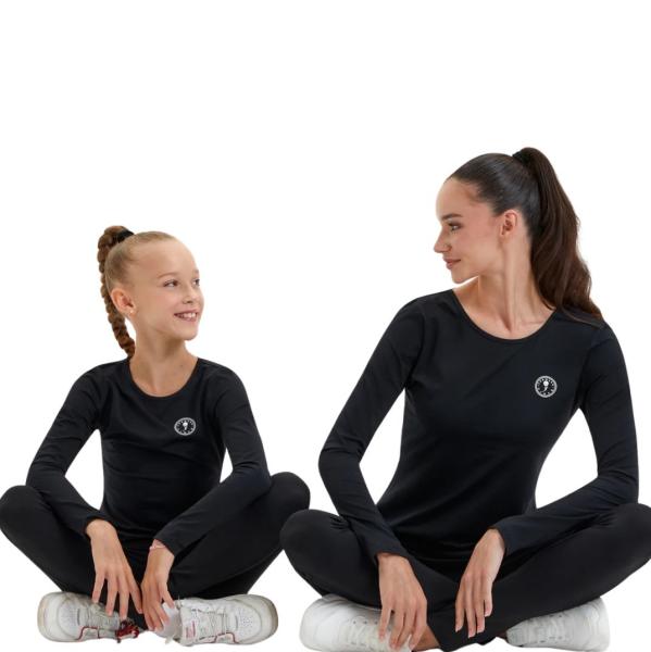 FORWARD BY VINER Longsleeve sport T-shirt for girls Black G14140V-BB252 