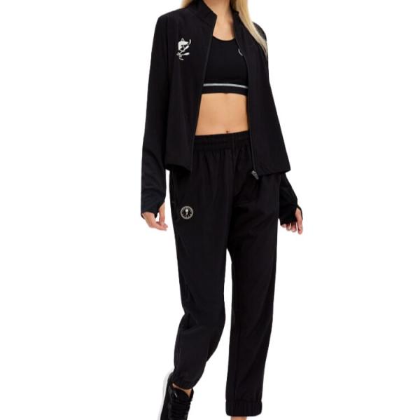 Women's sports suit (black)W05110V-BB232 