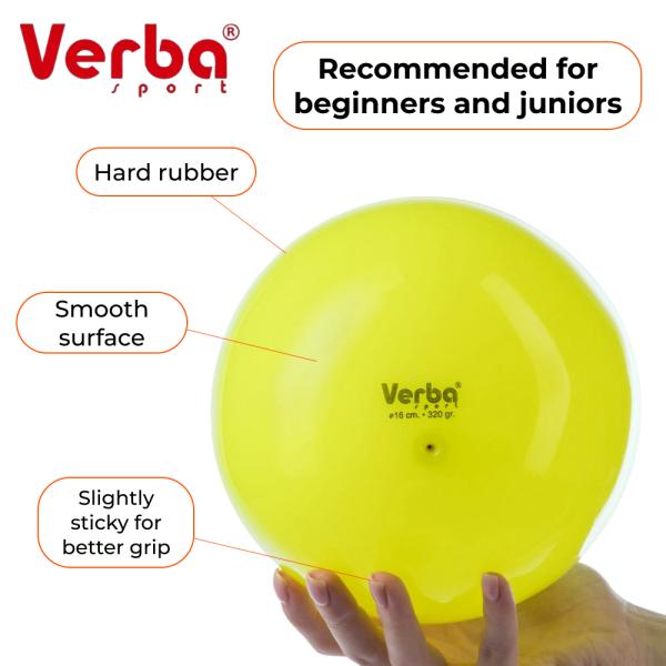 Verba Sport Gymnastic ball Juniors 16 cm monochrom ( Lemon)