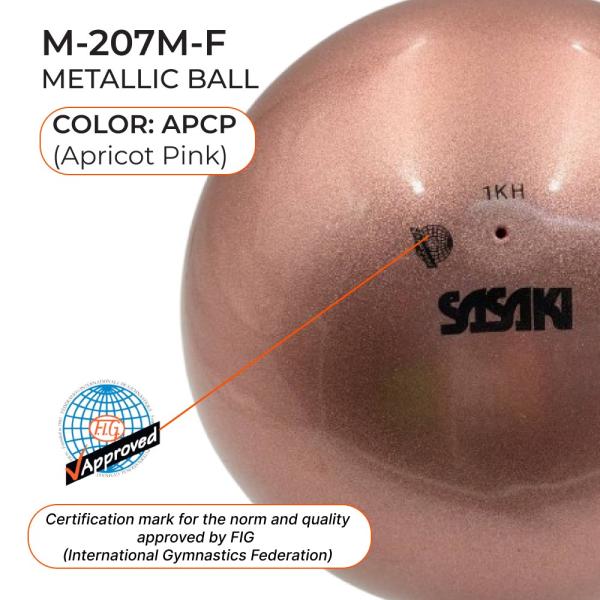 SASAKI Metallic Ball Seniors M-207 M (FIG, APCP, Rubber, 18,5 cm)