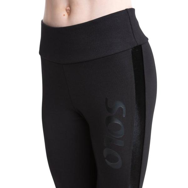 SOLO Cotton 7/8 length leggings «Total Black»