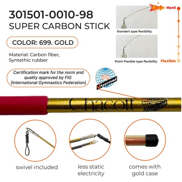 CHACOTT Super carbon stick 60 cm Seniors 301501 0010-98 FIG