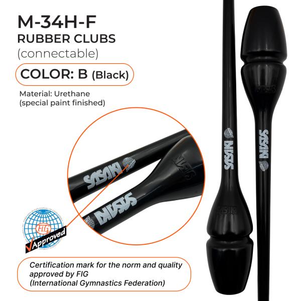 SASAKI Rubber club Seniors M-34H (FIG, B, Rubber, 44cm)