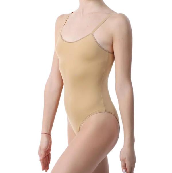 SOLO Underwear leotard with straps polyamide suntan