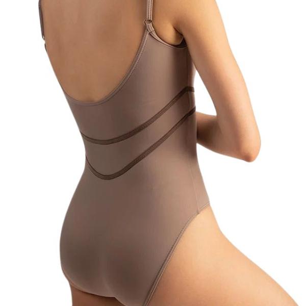 Camisole body leotard DA1258 MP adult (40, Coffee, Polyamide)