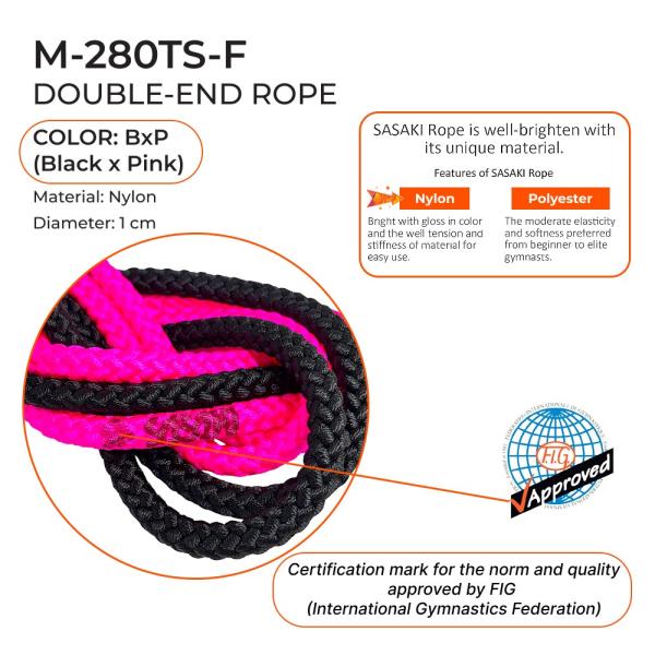 SASAKI Rope 3 m multicolor M-280TS (FIG, BxP, Nylon)