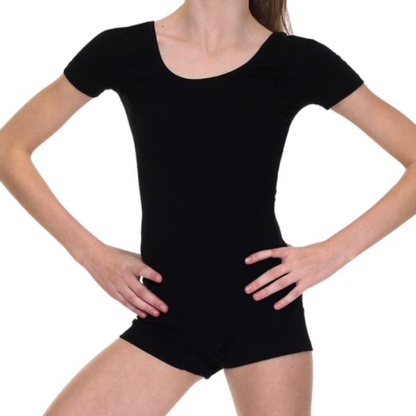 SOLO Short sleeve romper cotton black