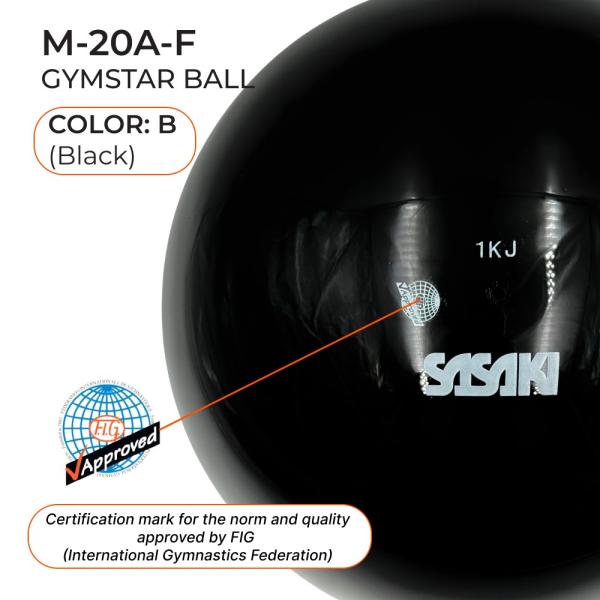 SASAKI Gymnastic ball Seniors M-20A (FIG, B, Rubber, 18,5 cm)